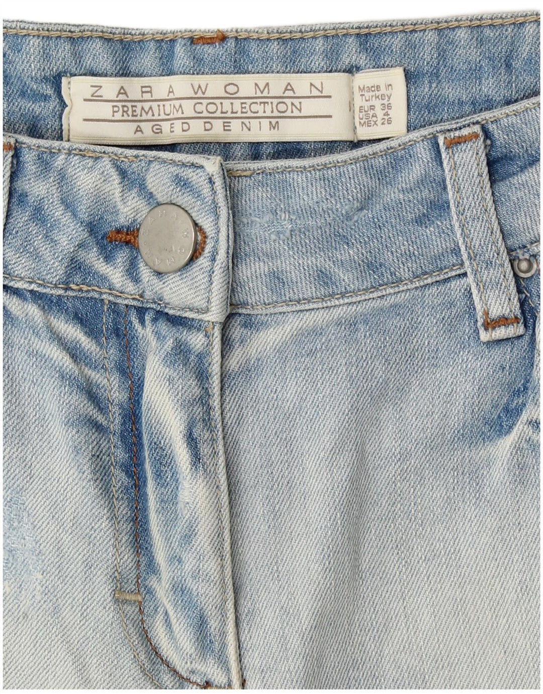 Zara Γυναικείο τζιν σορτς EU 36 XS W26 Μπλε