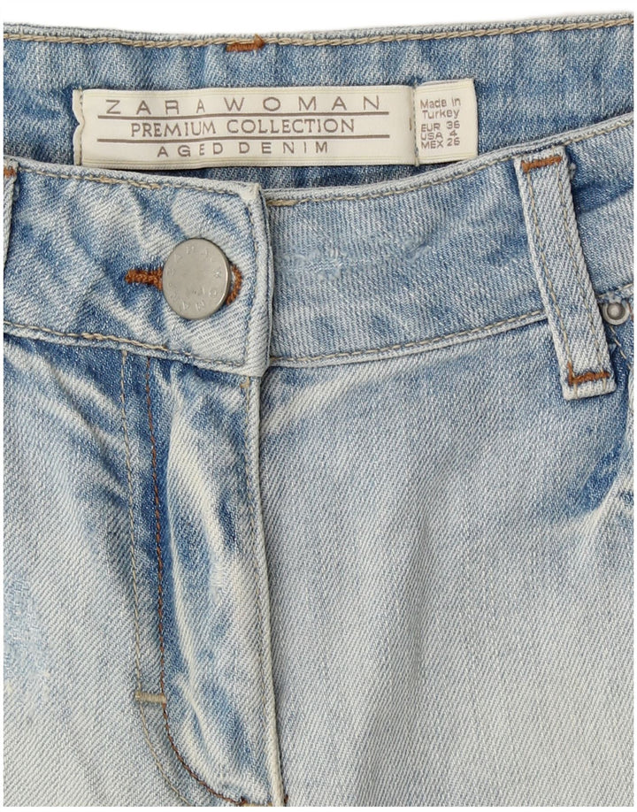 Zara Γυναικείο τζιν σορτς EU 36 XS W26 Μπλε