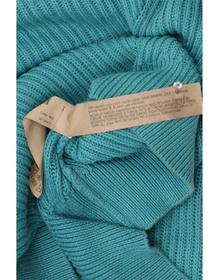 Massimo Dutti Γυναικείο πουλόβερ με λαιμόκοψη μεγάλου μεγέθους UK 14 μεσαίο μπλε