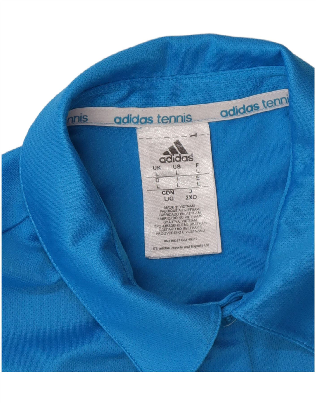 Ανδρικό πουκάμισο Adidas Climalite Polo με μεγάλο μπλε χρώμα πολυεστέρα