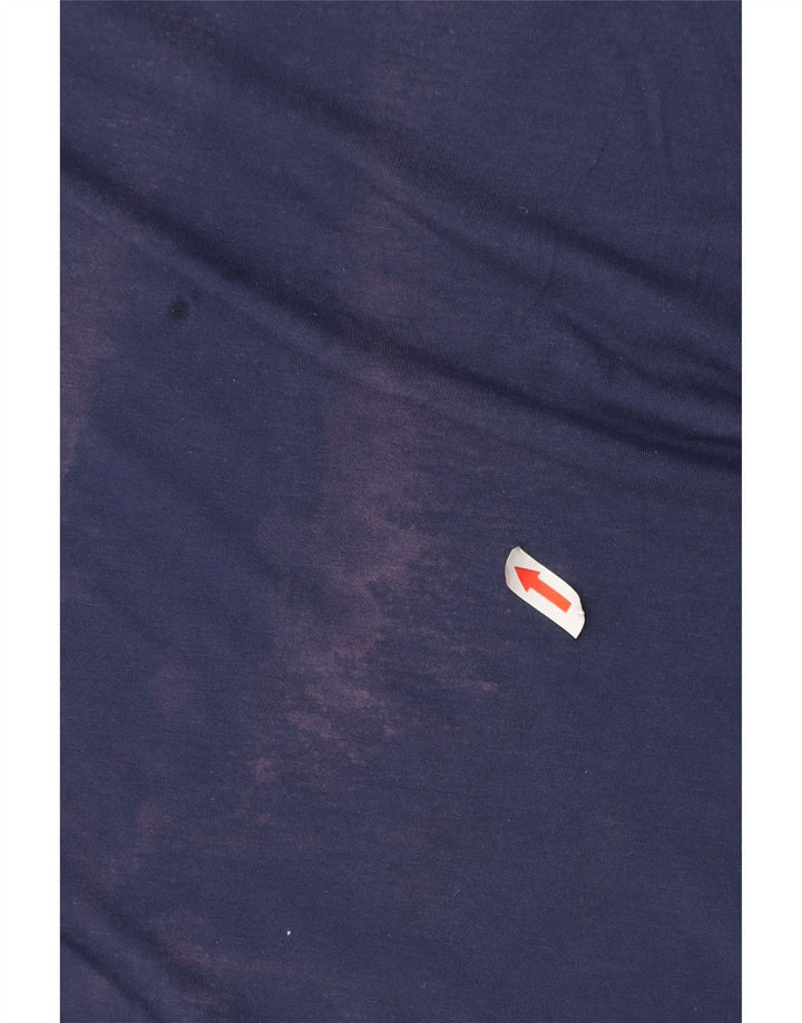 Ανδρικό γραφικό γιλέκο Kappa Large Navy Blue Cotton