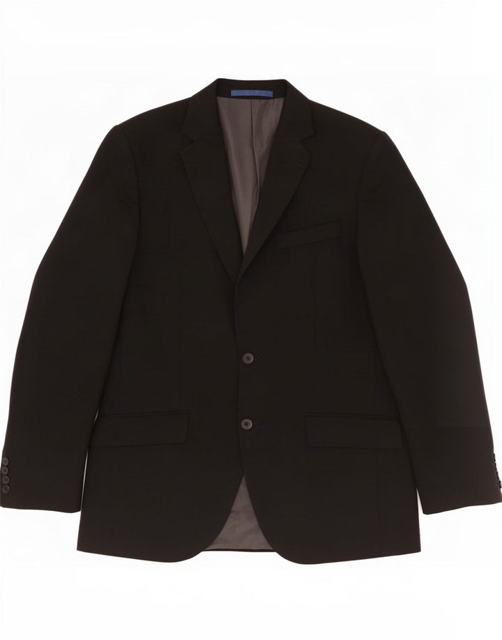 Marks & Spencer Ανδρικό σακάκι 2 κουμπιών UK 38 Medium Black New Wool
