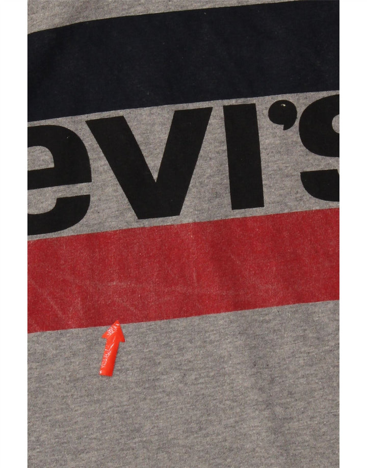 Ανδρικό μπλουζάκι Levi's Standard γραφικό Μπλουζάκι με μεγάλο γκρι βαμβάκι