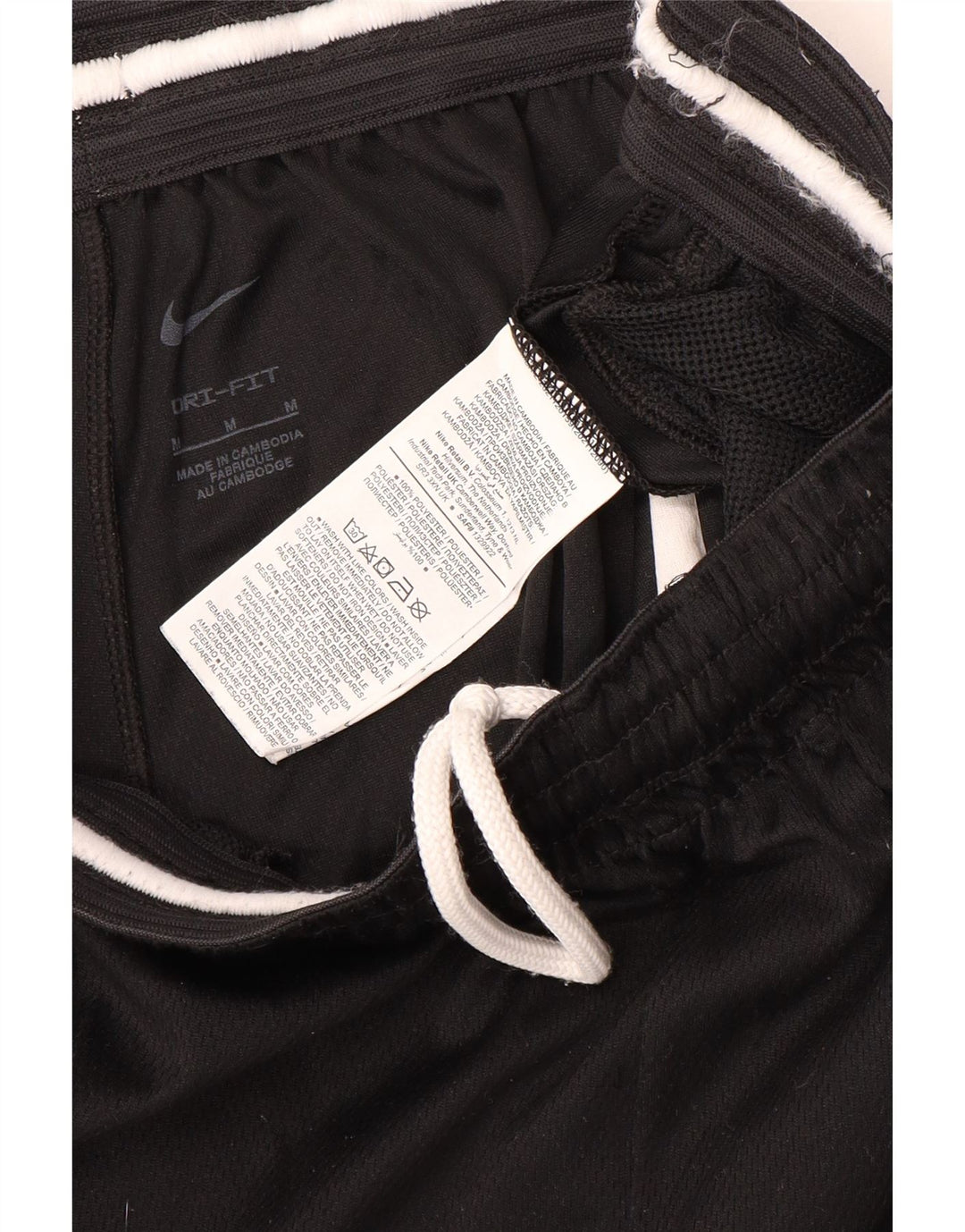 Γραφικό αθλητικό σορτς Nike ανδρικό Dri Fit, μεσαίο μαύρο πολυεστέρα
