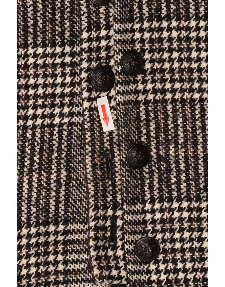 Zara Γυναικείο Πανωφόρι UK 12 Medium Grey Houndstooth Ακρυλικό