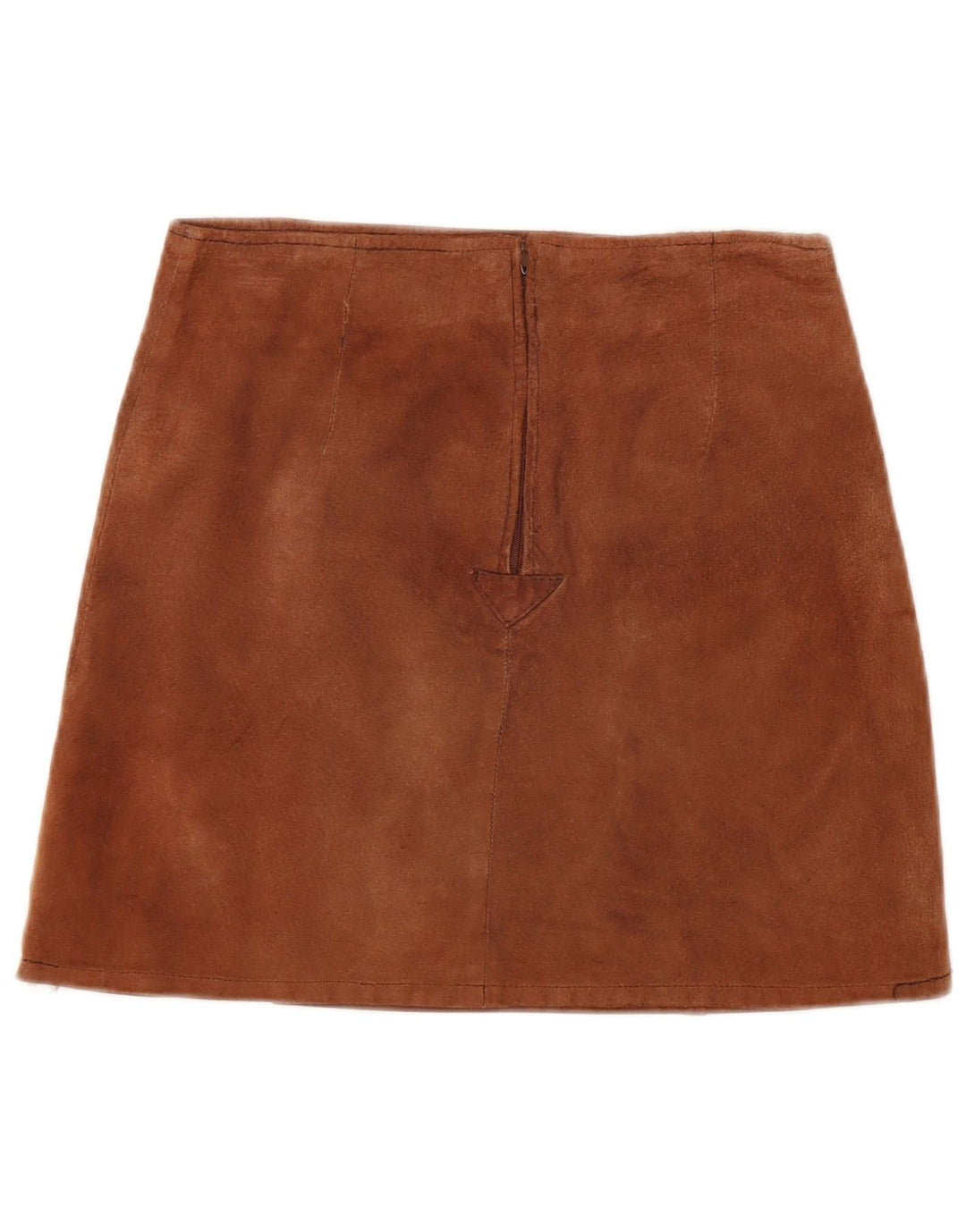 Vintage Γυναικεία Mini Suede Φούστα Μεσαίο W26 Καφέ Δερμάτινο