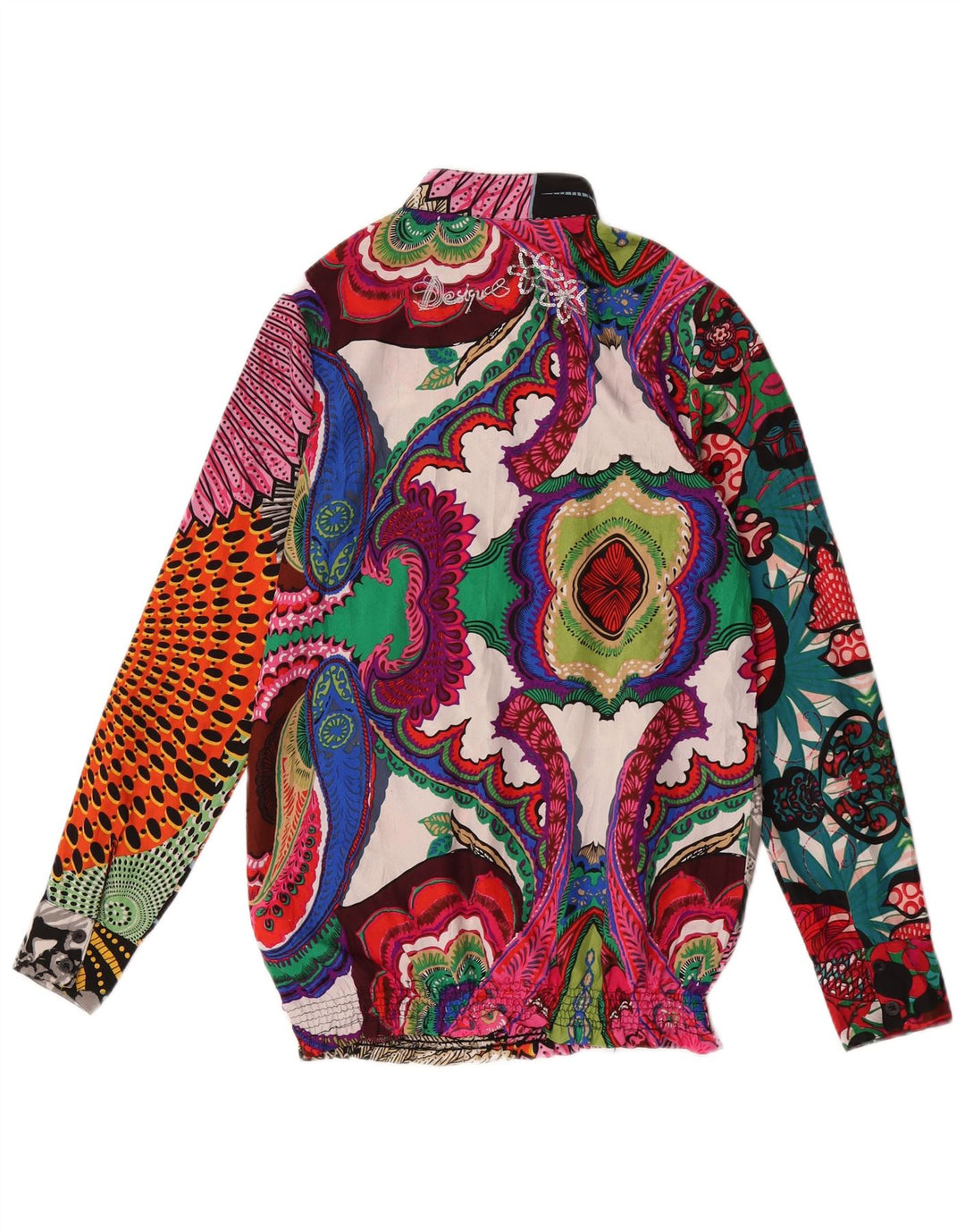 Desigual γυναικείο πουλόβερ μπλούζα UK 10 Small πολύχρωμο συνονθύλευμα