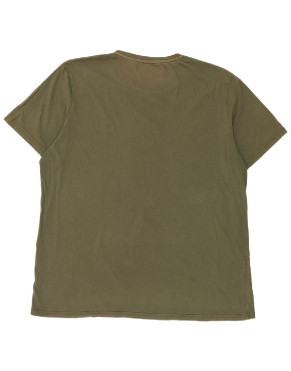 Ανδρικό T-Shirt Lyle & Scott Top 2XL Χακί βαμβακερό