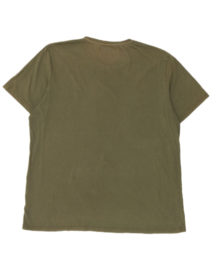 Ανδρικό T-Shirt Lyle & Scott Top 2XL Χακί βαμβακερό