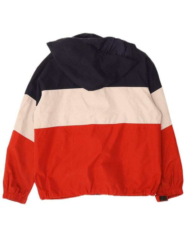 Zara Boys Hooded Bomber Jacket 13-14 Years Πολύχρωμο Colourblock
