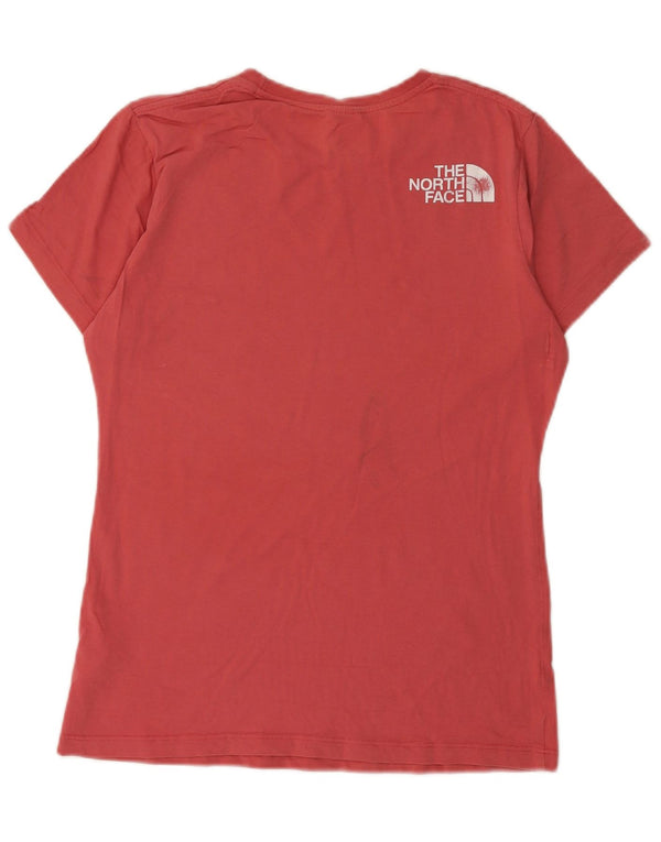 The North Face Γυναικείο γραφικό T-Shirt Top UK 12 μεσαίο κόκκινο βαμβακερό