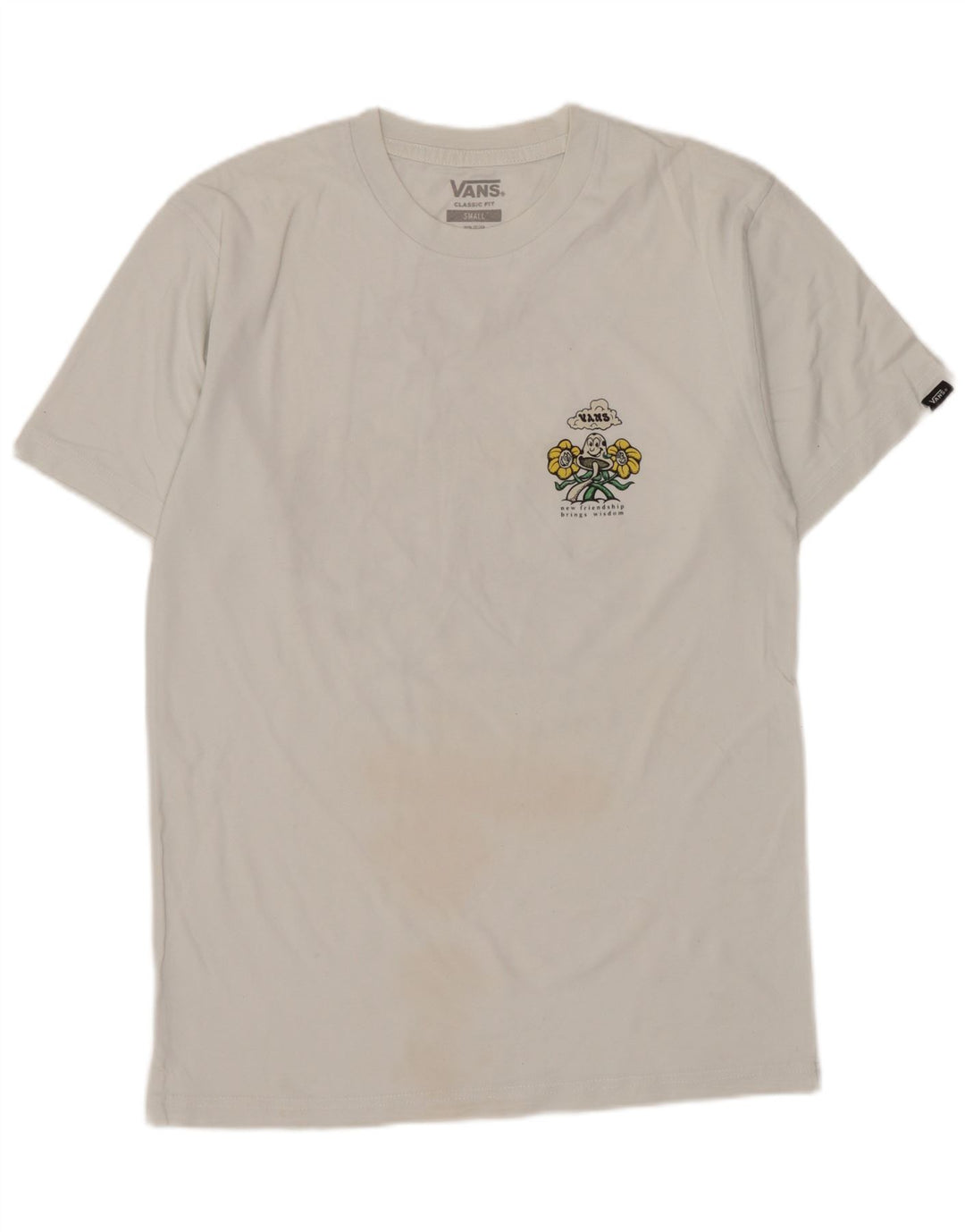 Ανδρικό T-Shirt Vans Classic Fit Top Small White