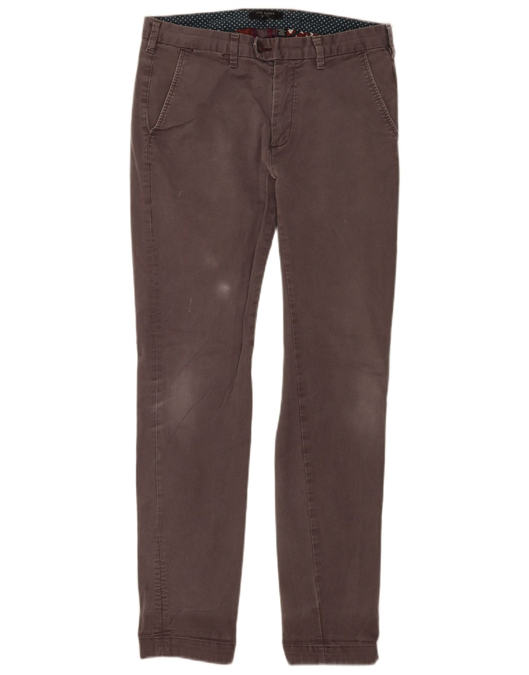 Ανδρικό Ted Baker Slim παντελόνι Chino W30 L30 Γκρι βαμβακερό