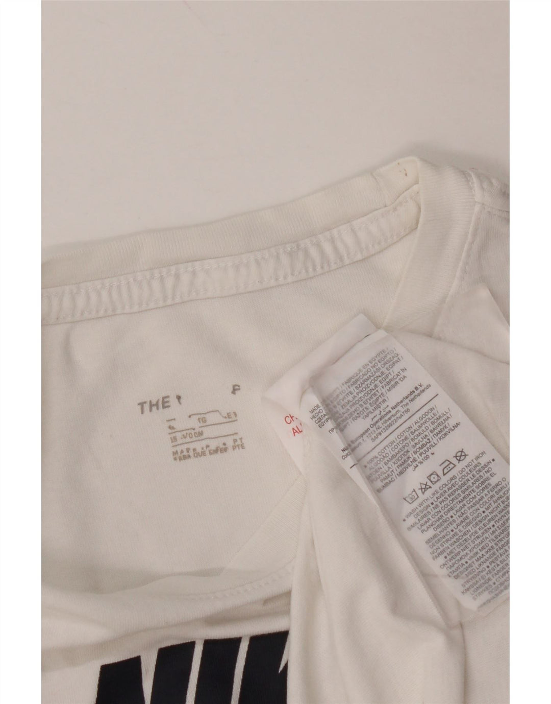 Γραφικό μπλουζάκι NIKE για αγόρια 13-14 ετών λευκό βαμβακερό