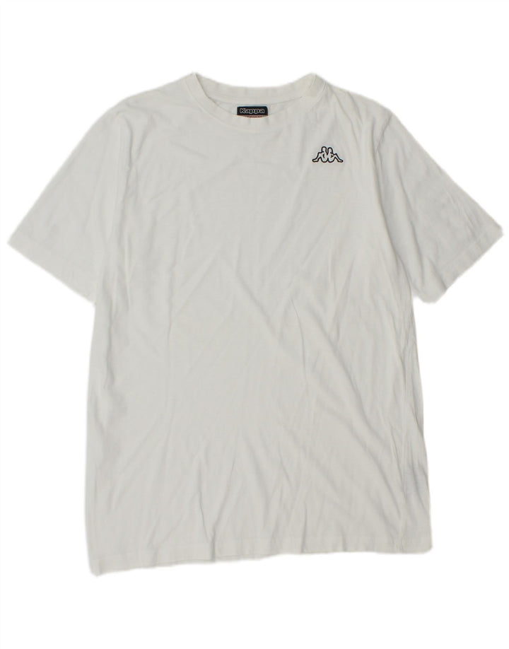 Ανδρικό T-Shirt Kappa Τοπ μεσαίο λευκό βαμβακερό