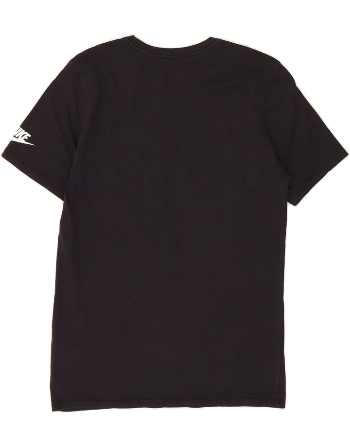 NIKE Mens Athletic Cut Graphic T-Shirt Top Medium Black Cotton Vintage Nike and Second-Hand Nike from Messina Hembry 