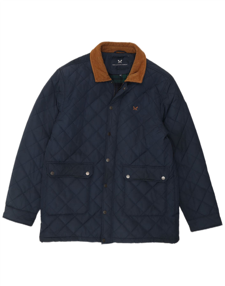 Ανδρικό καπιτονέ μπουφάν Crew Clothing UK 42 XL Navy Blue Polyester