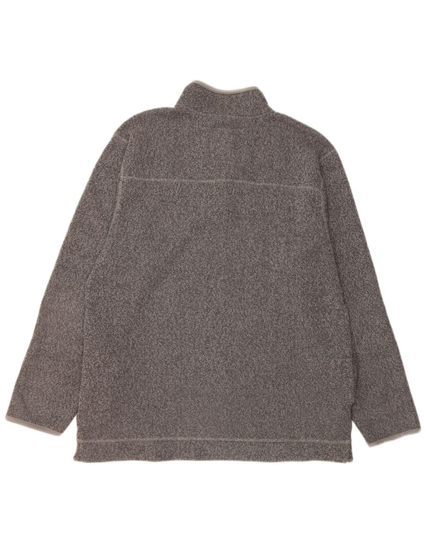 Weird Fish ανδρικό φούτερ με φερμουάρ πουκάμισο με μεγάλο γκρι πολυεστέρα