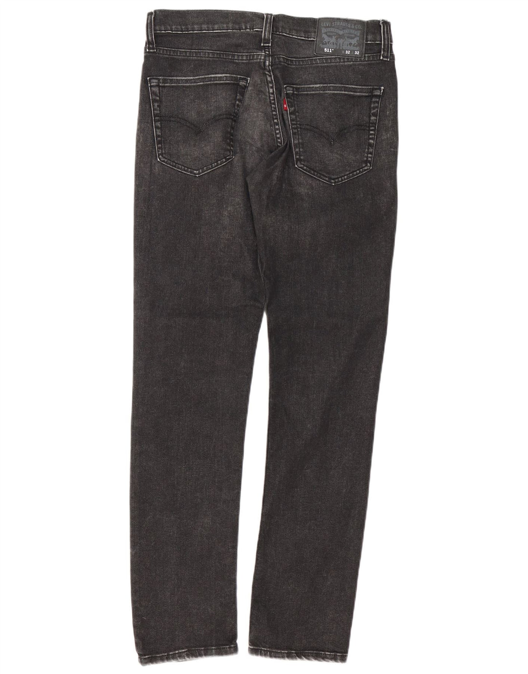 Levi's Mens 511 Slim Jeans W32 L32 Μαύρο βαμβακερό