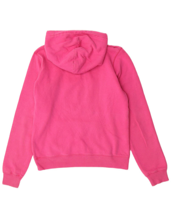 Jack Wills Γυναικείο Γραφικό Hoodie Jumper UK 12 Medium Pink Cotton