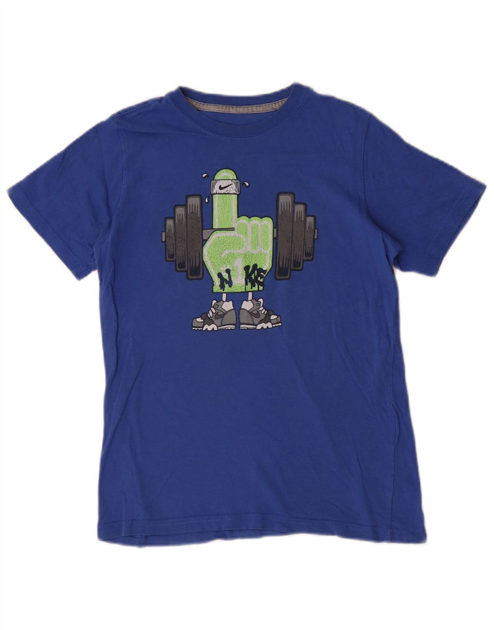 Μπλουζάκι Nike Boys Graphic T-shirt 10-11 ετών μεσαίο μπλε