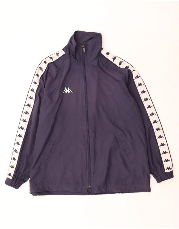 Kappa Ανδρικό μπουφάν βροχής UK 42 XL Navy Blue Colorblock Polyester