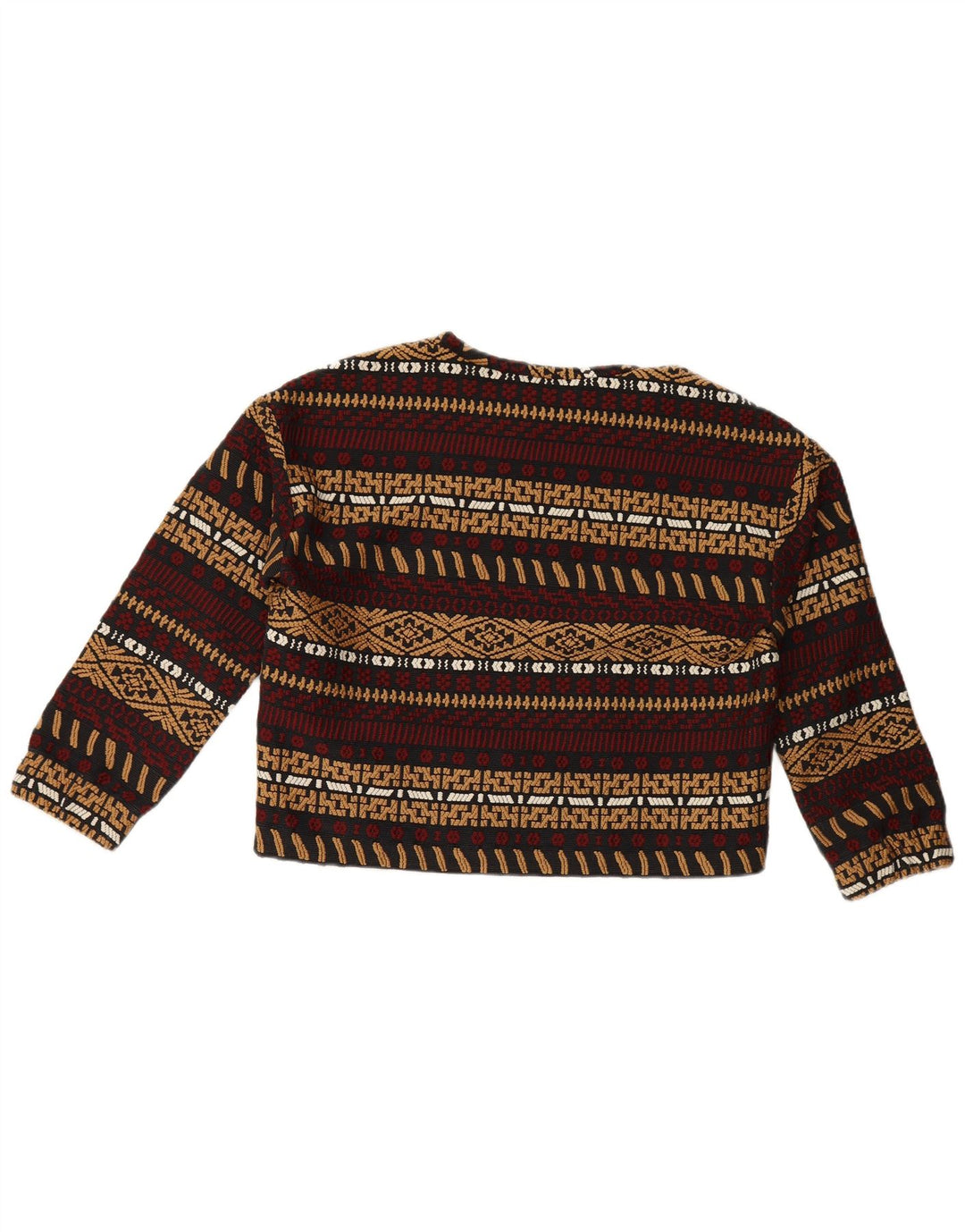 Zara Γυναικεία φούτερ Jumper UK 14 Medium Πολύχρωμος ριγέ πολυεστέρας