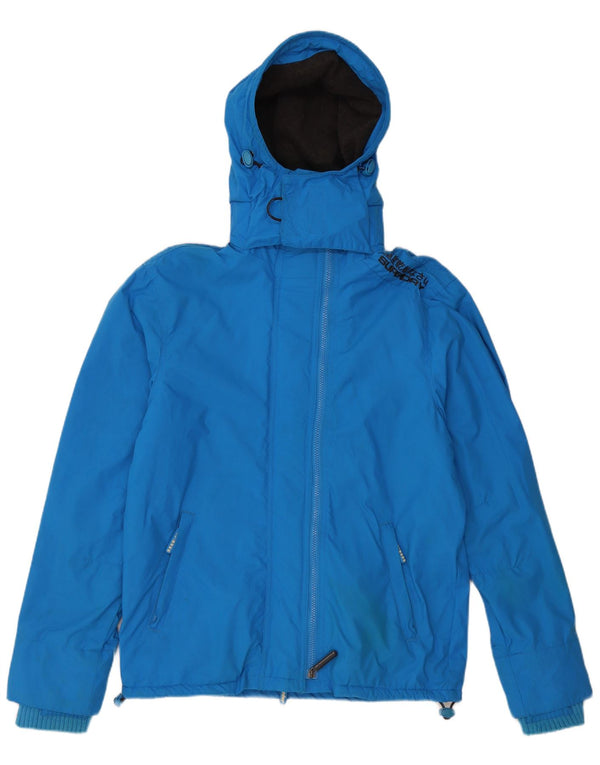 Ανδρικό μπουφάν SUPERDRY The Windcheater Hooded Windbreaker UK 40 Large Blue