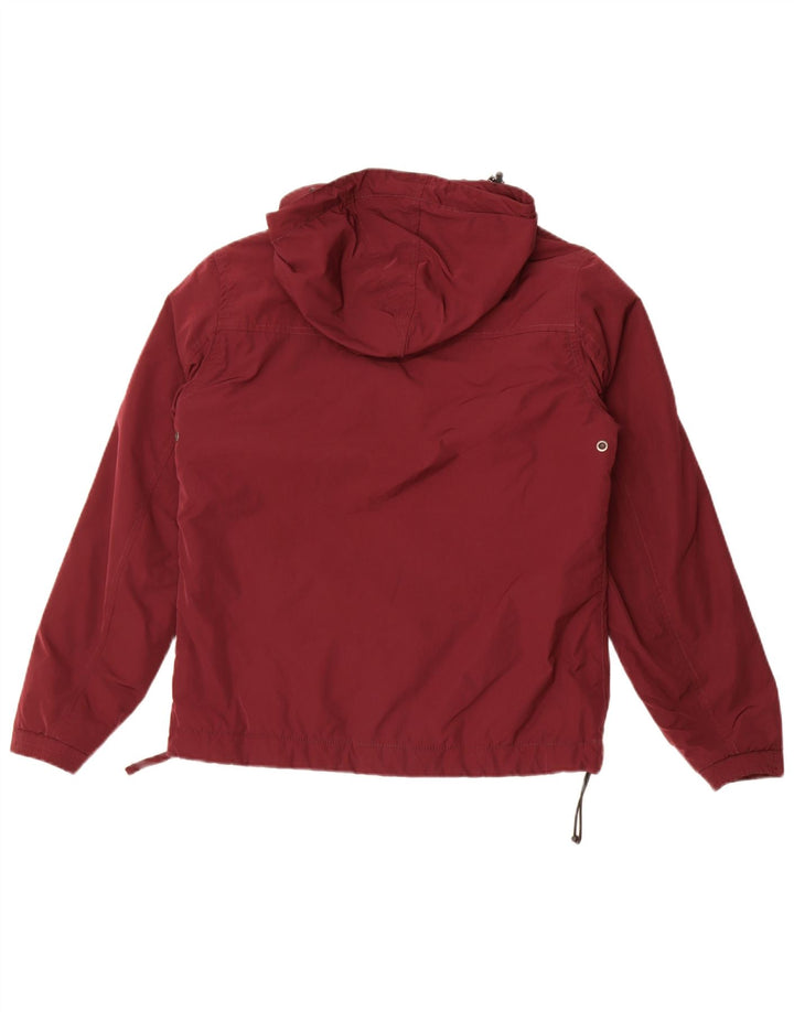 Napapijri Ανδρικό μπουφάν Anorak με κουκούλα UK 36 Small Maroon Polyester