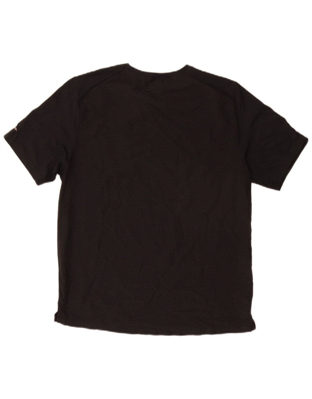 Ανδρικό γραφικό μπλουζάκι NIKE Dri Fit Τοπ μεσαίου μαύρου πολυεστέρα