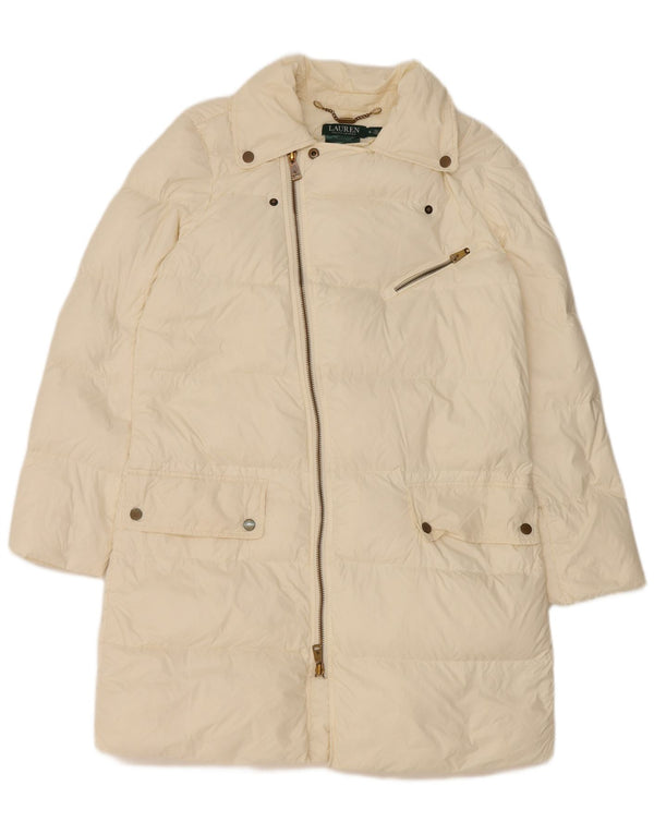 Γυναικείο παλτό Ralph Lauren UK 14 Medium Off White Nylon
