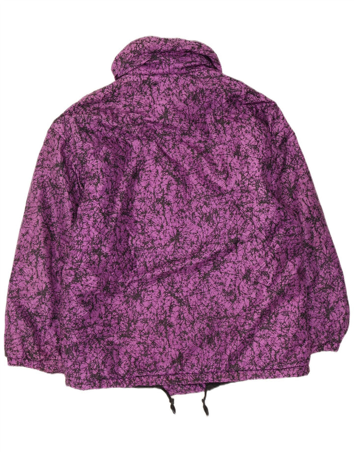 Vintage Γυναικείο Abstract Pattern Μπουφάν αντιανεμικό IT 44 Medium Purple