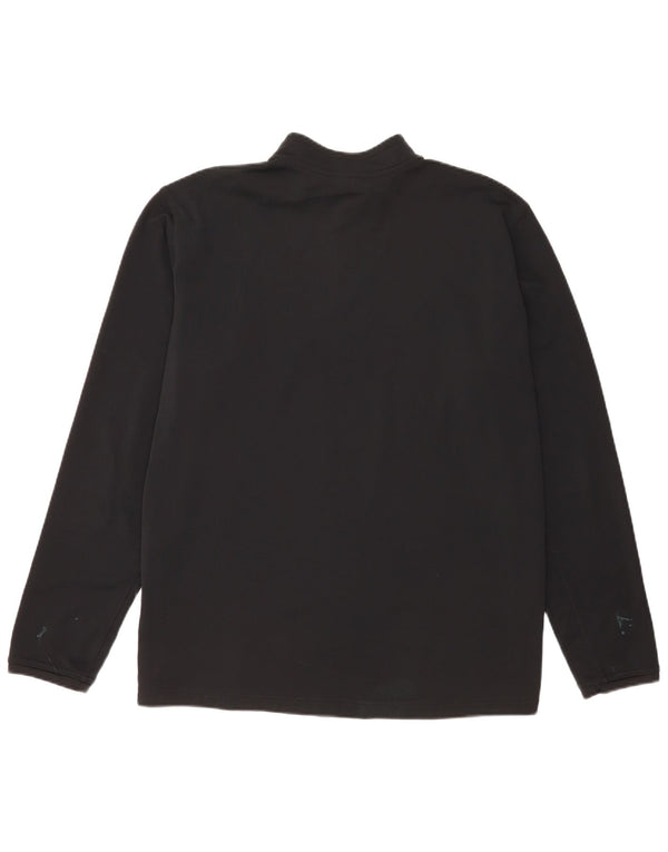 Ανδρική φόρμα πουλόβερ με φερμουάρ Nike Dri Fit Top 2XL Μαύρο πολυεστέρα