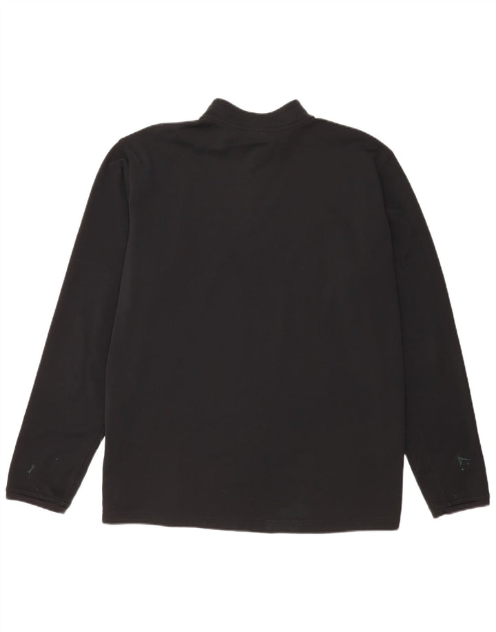 Ανδρική φόρμα πουλόβερ με φερμουάρ Nike Dri Fit Top 2XL Μαύρο πολυεστέρα