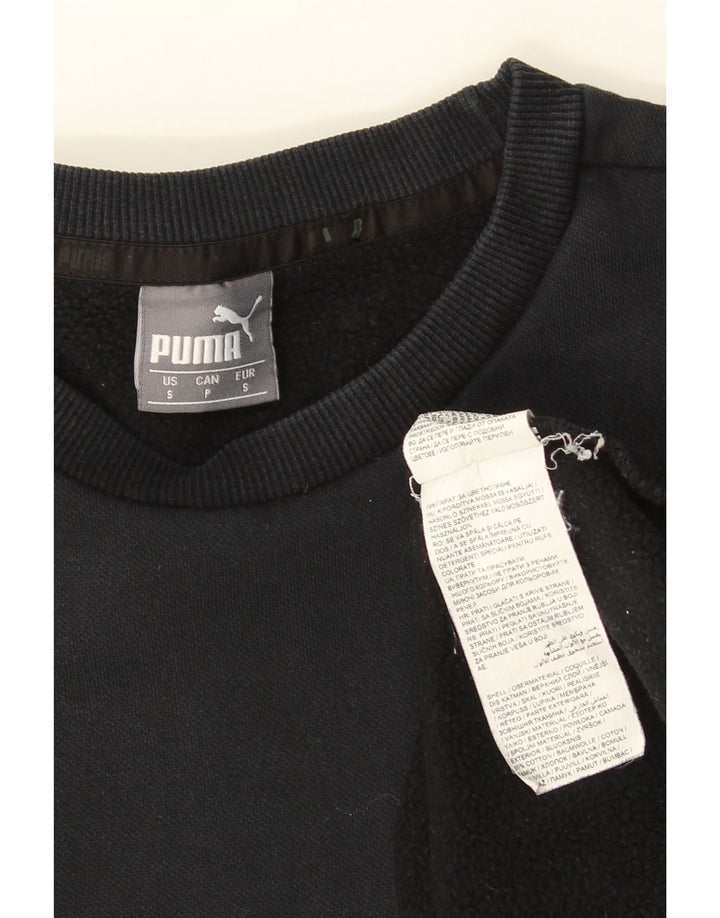 Puma Γυναικείο Φούτερ μεγάλου μεγέθους Jumper UK 10 Small μαύρο βαμβακερό