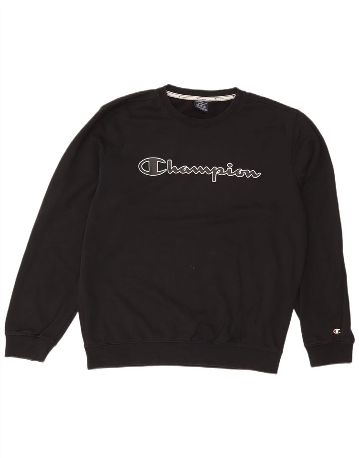 Ανδρική γραφική φούτερ Champion Jumper Large Μαύρο