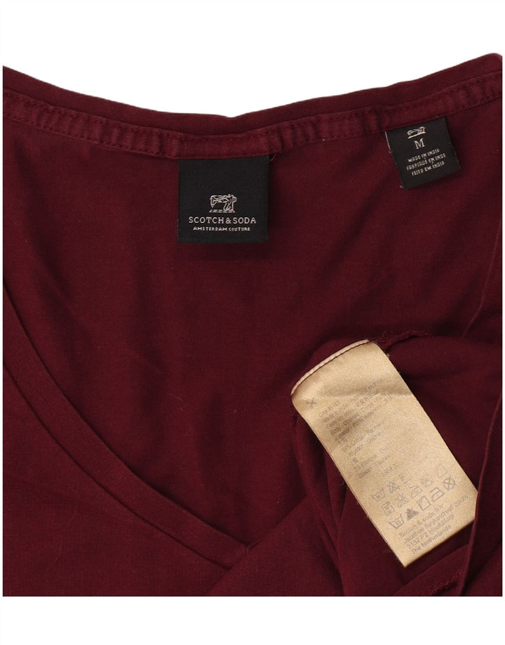 Ανδρικό T-Shirt Scotch & Soda Top Medium Maroon Cotton