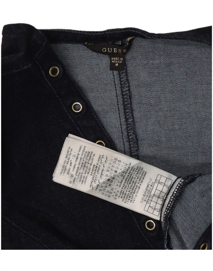 Guess Γυναικείο τζιν Crop Top UK 12 Medium Navy Blue Cotton