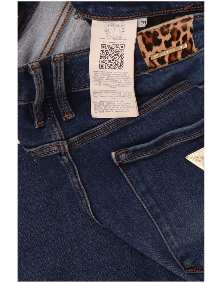 GUESS Γυναικεία Annette Skinny Jeans W31 L29 Navy Blue Cotton