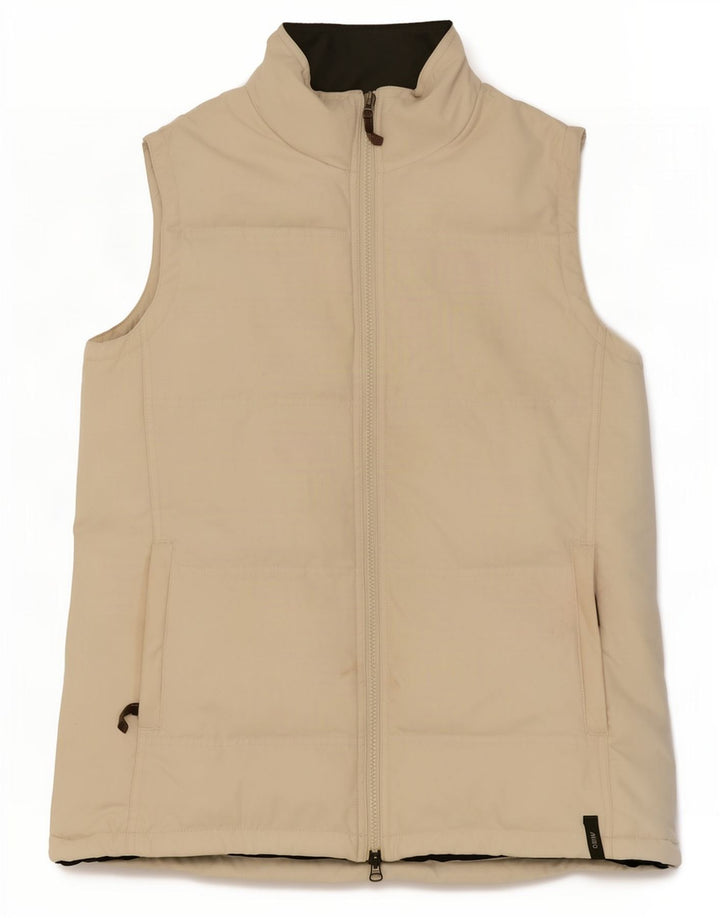 Musto γυναικείο padded Gilet UK 12 Medium Off White Πολυεστέρας