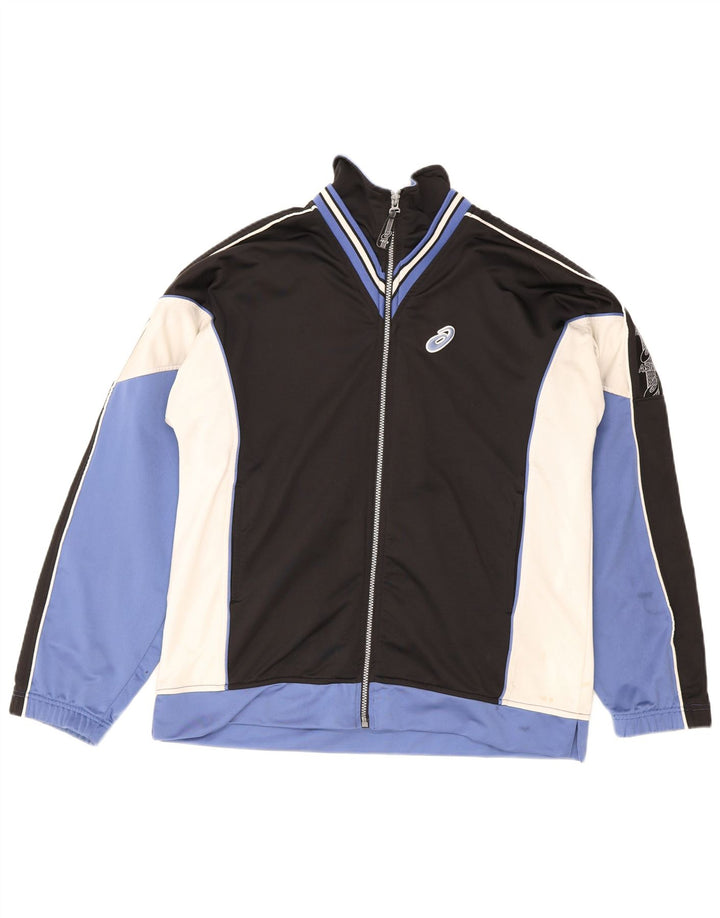 Ανδρική αθλητική φόρμα γραφικών Asics Top Jacket Μεσαίο Μαύρο Colourblock