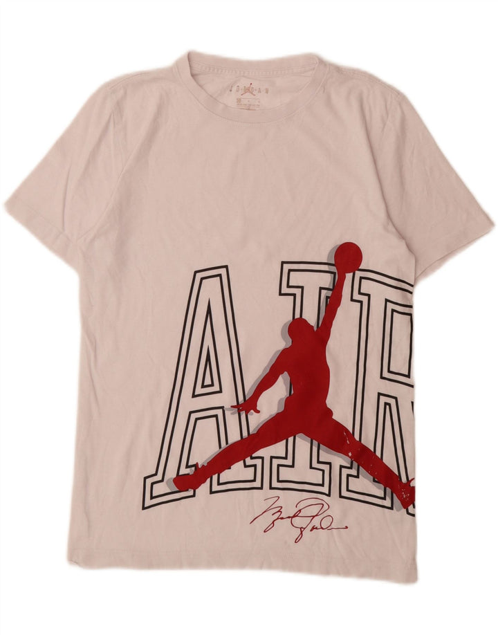 JORDAN Boys Graphic T-Shirt Top 12-13 Years Large White
