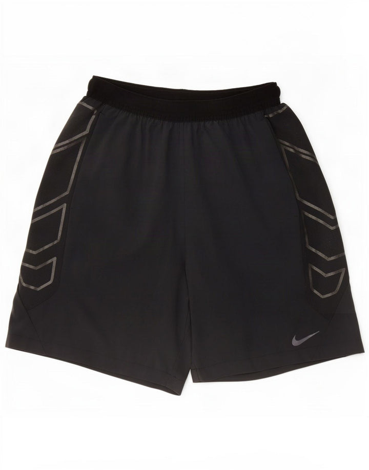 Ανδρικό αθλητικό σορτς Nike μεγάλο μαύρο πολυεστέρα