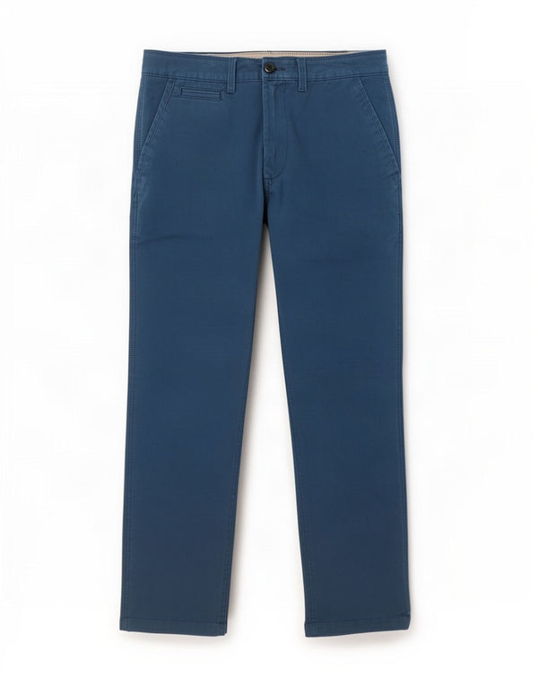 Marks & Spencer Ανδρικό ίσιο παντελόνι Chino W32 L31 Μπλε βαμβακερό