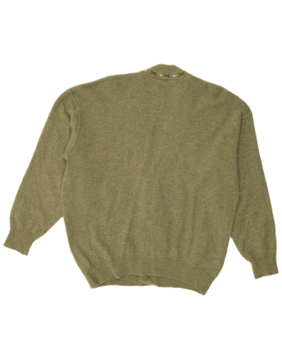 Ανδρικό πουλόβερ Baroni Cardigan IT 48 Medium Green Argyle/Diamond