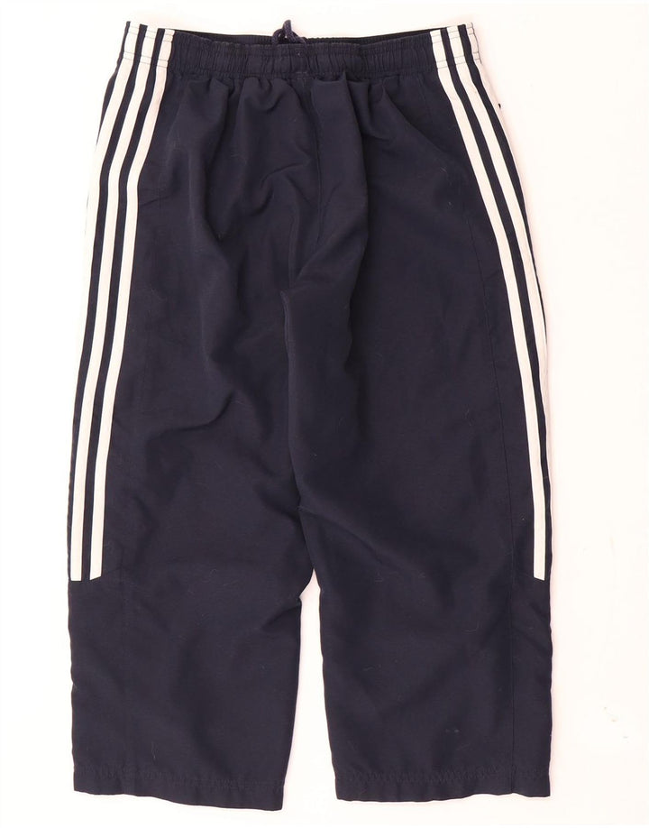 Adidas Γυναικεία φόρμα Capri Παντελόνια UK 10 Small Navy Blue Polyester