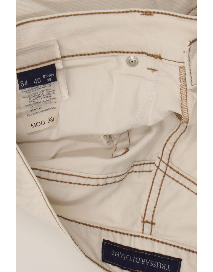 TRUSSARDI Ανδρικό casual σορτς W38 XL Λευκό βαμβακερό