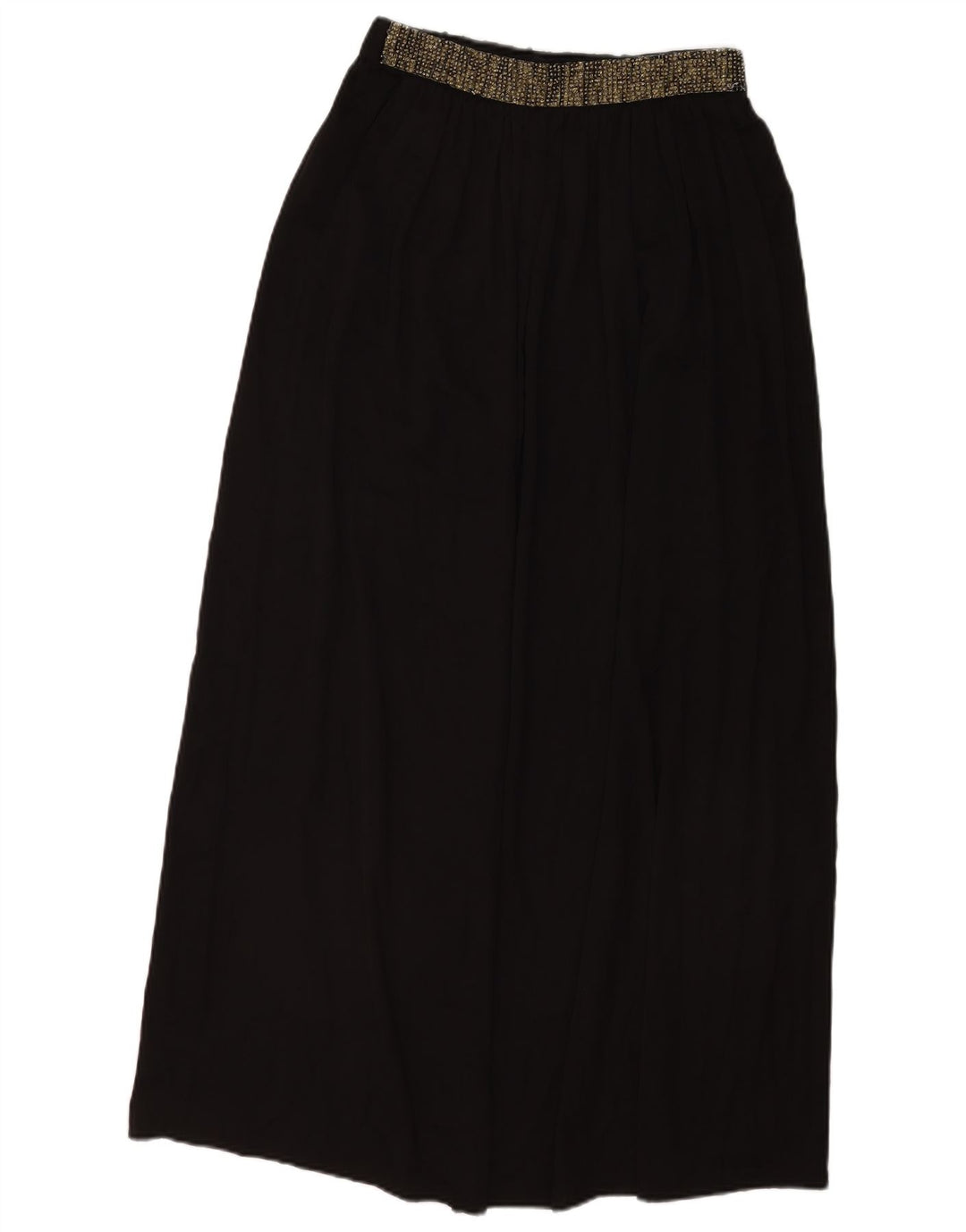 ZARA Γυναικεία Πλισέ Maxi Φούστα Medium W28 Μαύρη
