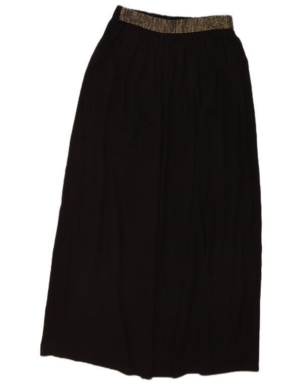 ZARA Γυναικεία Πλισέ Maxi Φούστα Medium W28 Μαύρη
