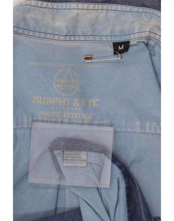 Ανδρικό πουκάμισο Murphy & Nye, μεσαίο μπλε βαμβακερό